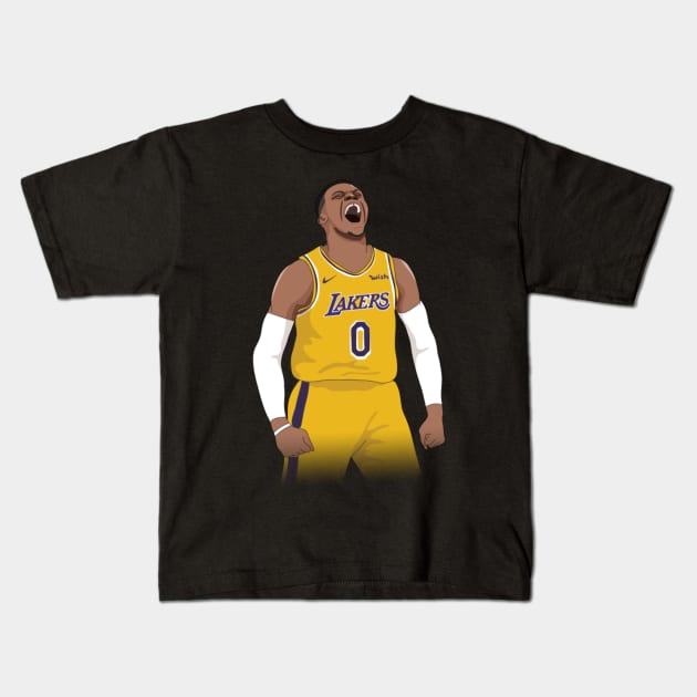 Russell Westbrook Kids T-Shirt by IveyEricssonArt